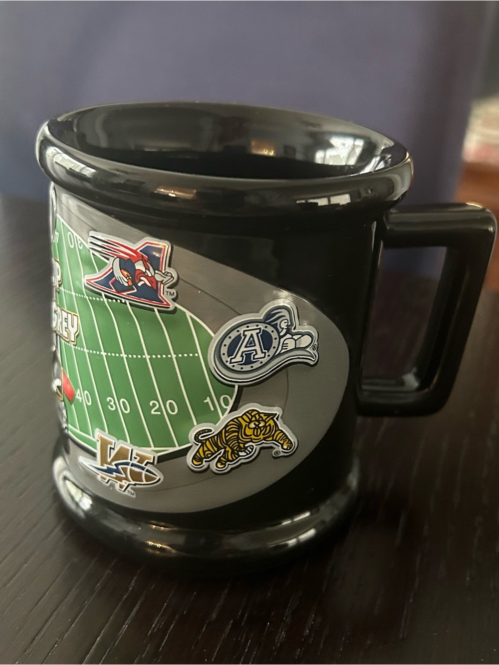 CFL Grey Cup Football Collector Mug My Team My Town Multi-Logo Ceramic